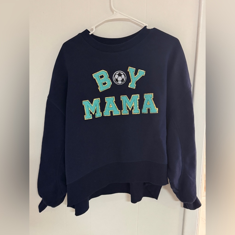 Judith March Boy Mama Soccer Crewneck NWOT